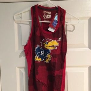 adidas NCAA Kansas Jayhawks Sunlight Logo Tank